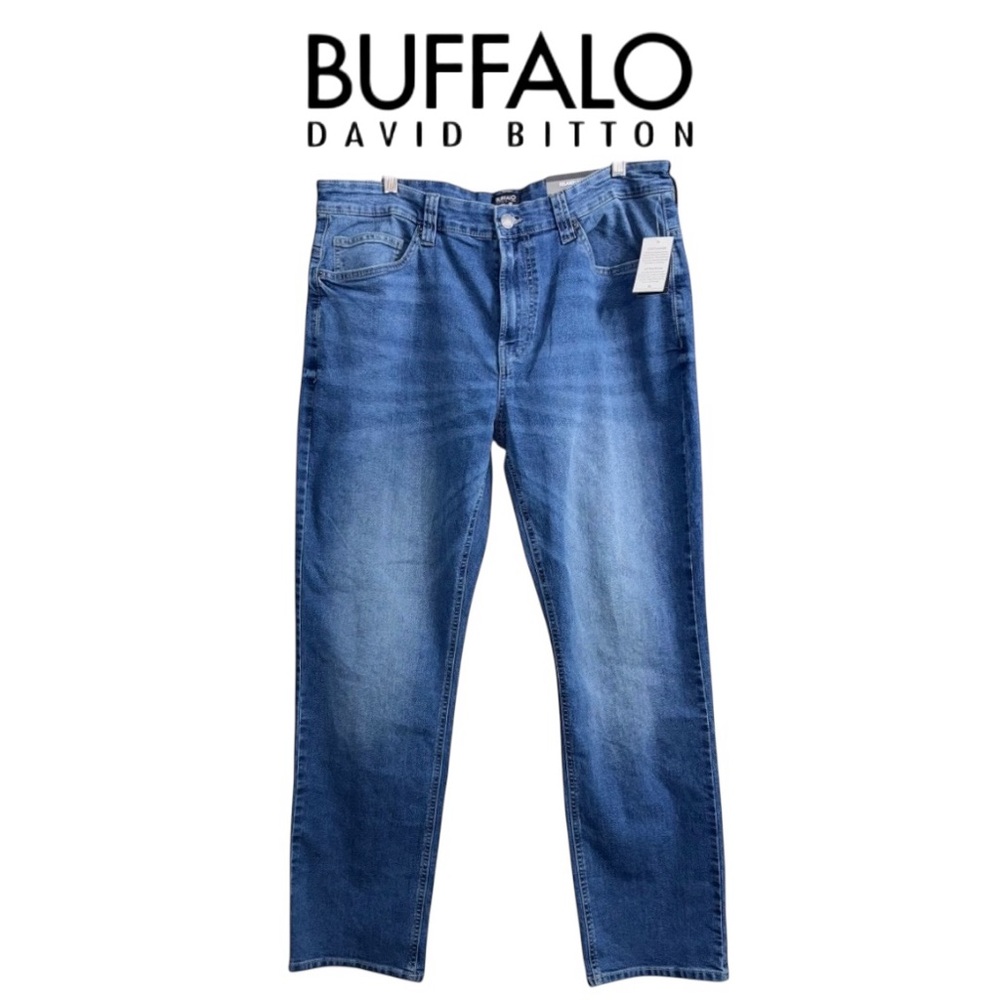 Buffalo David Britton (NWT) Relaxed Straight Men’s jeans Size 36/32 - Picture 2 of 11